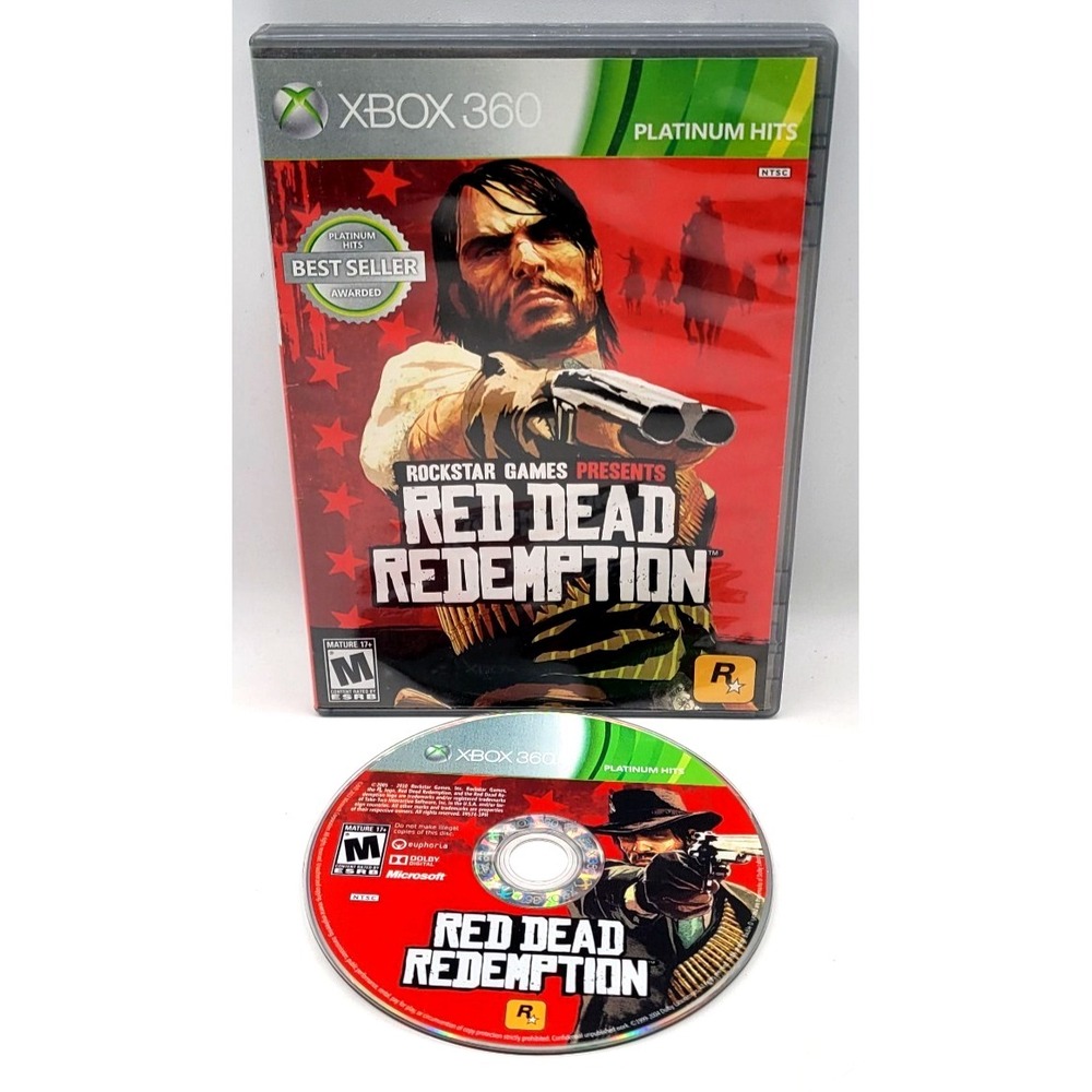 Red Dead Redemption (Microsoft Xbox 360, 2010) GAME & CASE